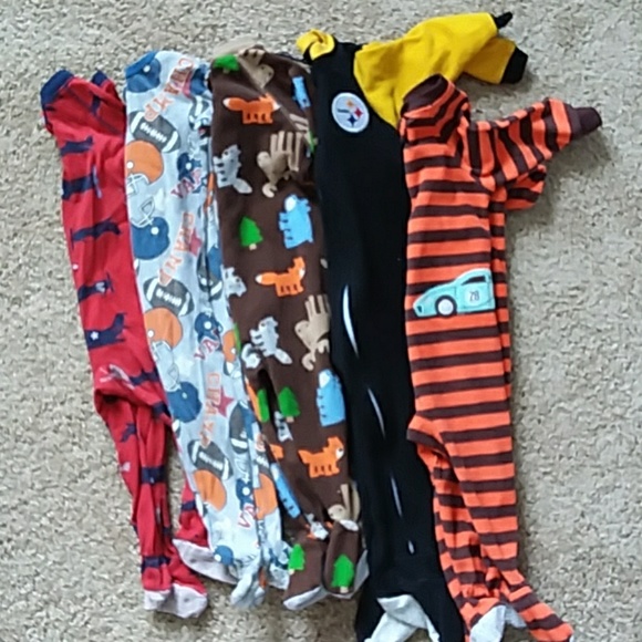 Carter's Other - Baby Boys Pajamas Lot 5 Pairs Feeties